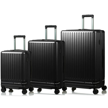 CHAMPS - Fresh II Collection 3pc Expandable Hardside Luggage Set