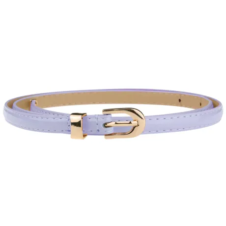 Allegra K- Ceinture fine en cuir PU avec boucle en métal doré