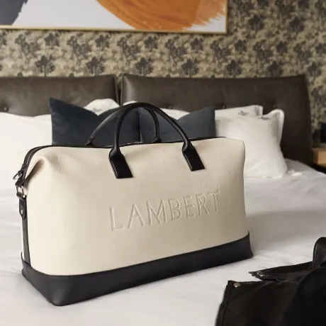 Lambert - Le June - Sac de voyage fourre-tout en cuir vegan oyster mix