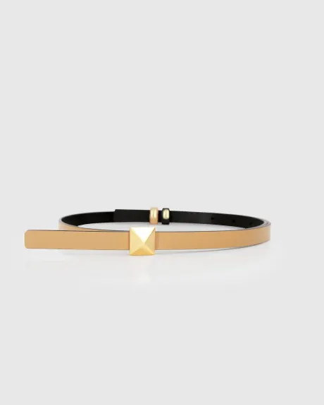 Belle & Bloom Cleopatra Pyramid Stud Leather Belt