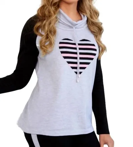 ANGEL - Drawstring With Heart Sweatshirt