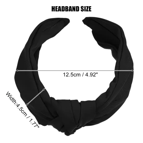 Unique Bargains - Solid Knotted Headband