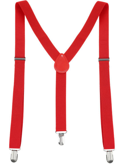 Allegra K- Woman Adjustable Metal Clamp Elastic Suspender Brace