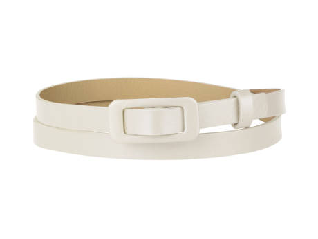 Allegra K- Thin Nonporous Waist Plus Size Rectangle Buckle Belt