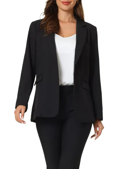 Hobemty- Office Long Sleeve Blazer Jacket