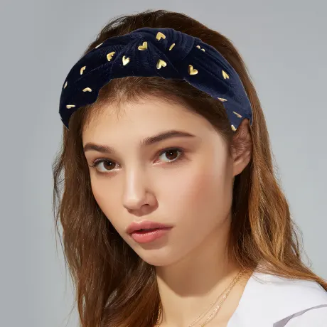 Unique Bargains - Heart Print Knotted Headband