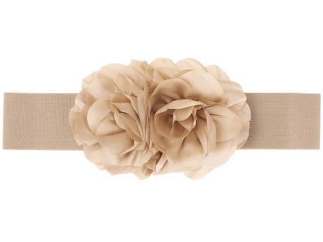 Allegra K- Flower Stretchy Belt Elastic Wide Waistband