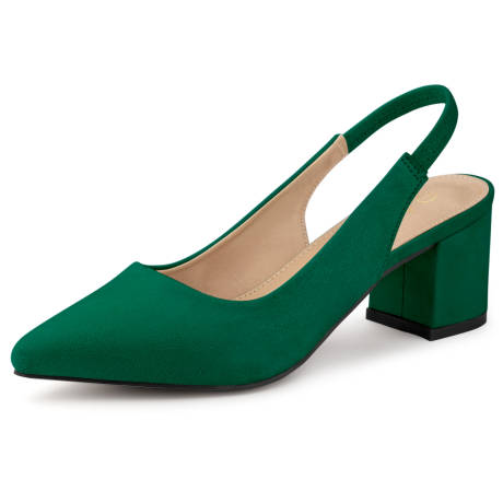 Allegra K - Block Heel Slingback Pump