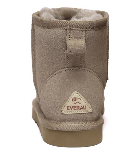 EVERAU Australia Women Leather Short Boots - Ostrich