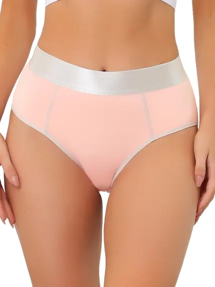 Allegra K- High Waisted Tummy Control Brief Panties