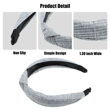 Unique Bargains- Textured Cotton Knot Headband Hairband