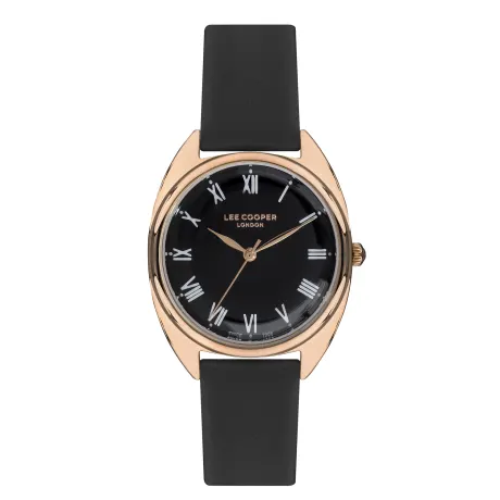 LEE COOPER-Montre Dames Rosé 33mm Cadran Noir