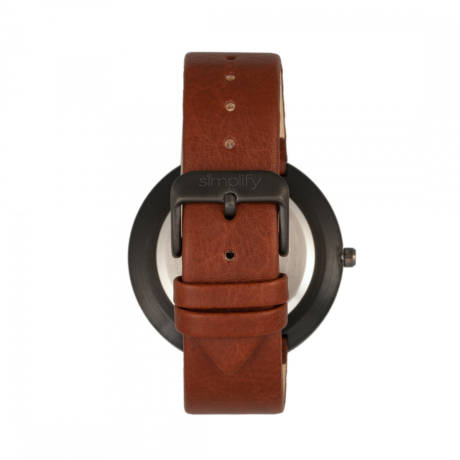 Simplify - La montre à bracelet 6000 - Noir/Marron clair