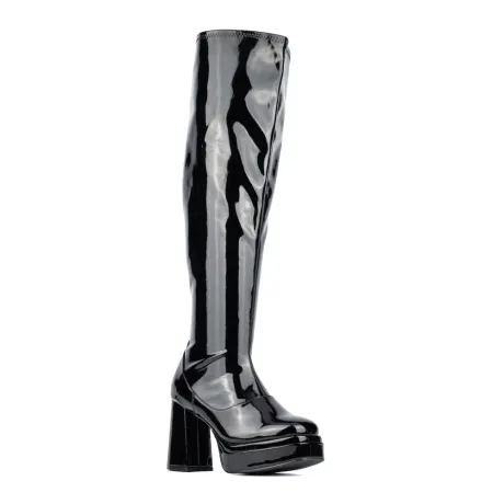 Women's Manica Thigh High Platform Boot- Wide Width