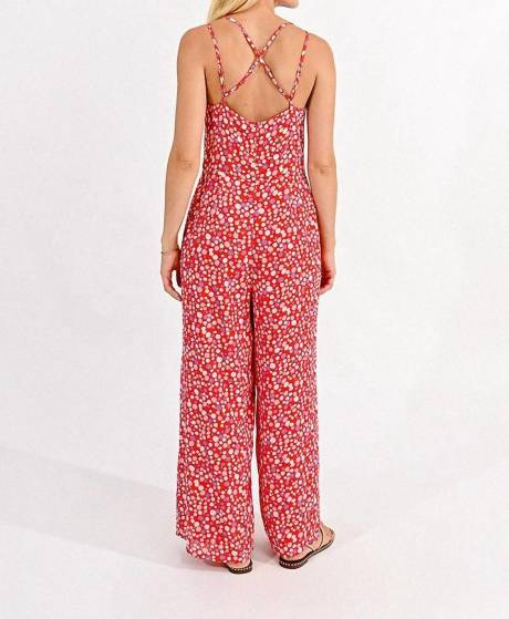 MOLLY BRACKEN - Strappy Printed Jumpsuit