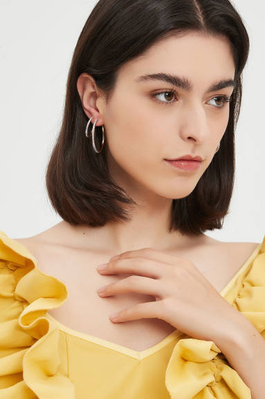 Classicharms-Gaia Celestial Sunburst Mini Hoop Earrings