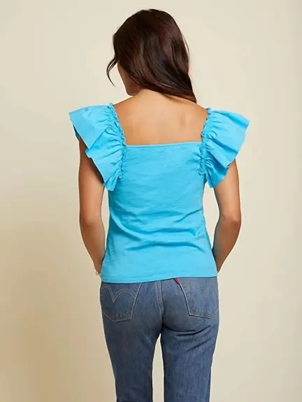 Nation LTD - Misty Open Back Ruffle Tank Top