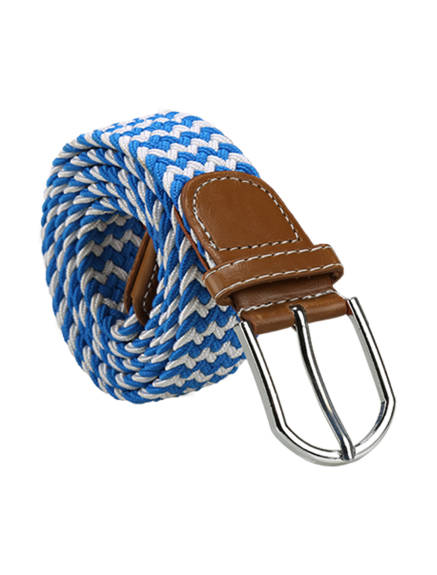 Unique Bargains- Unisex Canvas Elastic Fabric Woven Stretch Braided Belt