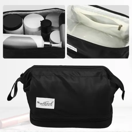 Unique Bargains- Trousse de maquillage de toilette imperméable de voyage