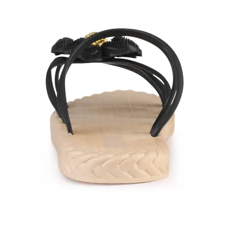 Allegra K - Gold Sunflower Decor Espadrille Flat Sandals