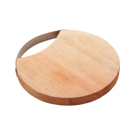 Liptus Collection Wooden Serving Board with Stainless Steel Handle 20x2cm