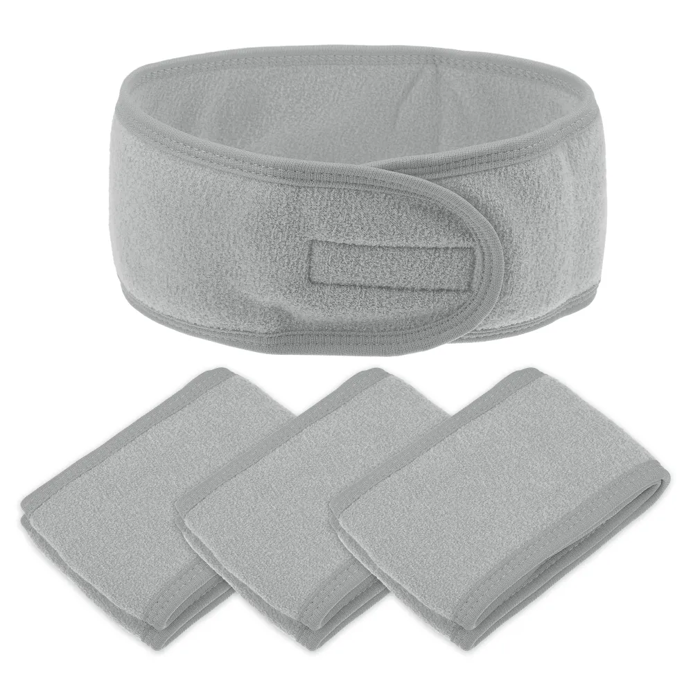 Unique Bargains- 4 Pcs Soft Spa Headband Hair Bands