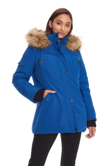 Alpine North - GLACIER | Veste d’hiver type parka femme recyclée duvet végan