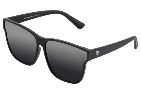 Sixty One Delos Polarized Sunglasses - Black/Silver