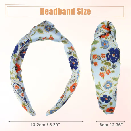 Unique Bargains- Casual Floral Knotted Headband