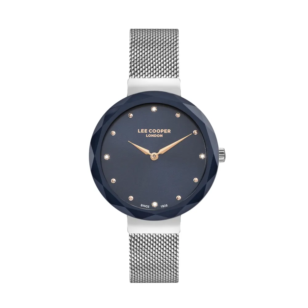 LEE COOPER-Montre Dames Rosé 34mm Cadran Noir