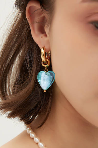 Classicharms-Esmée Glaze Heart Dangle Earrings