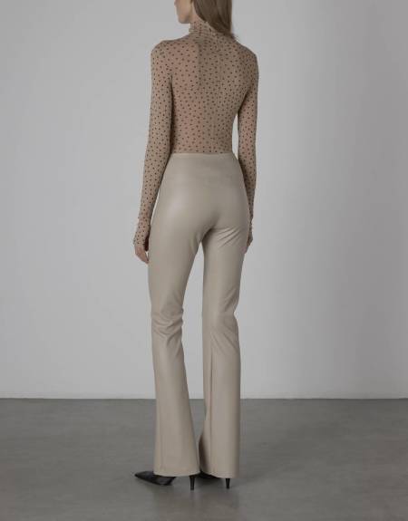 Enza Costa - Matte Leather Bootcut Legging