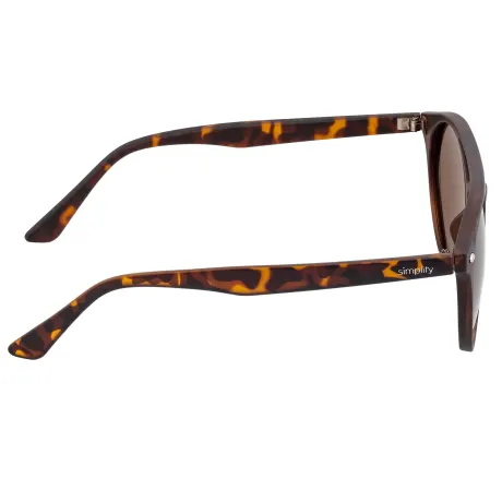 Lunettes de soleil polarisées Simplify Finley - Tortue/Marron