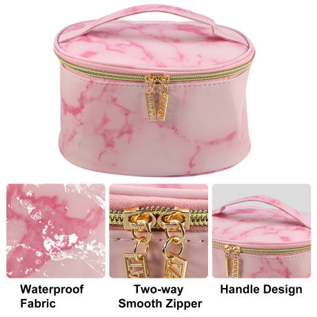 Unique Bargains- Marble Print Travel Bag Makeup Organizer