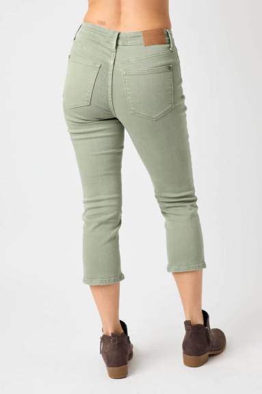 Judy Blue - Garment Dyed Capri Pants