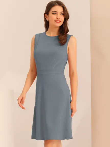 Allegra K - Sleeveless A-line Flare Dress