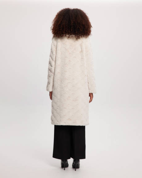 Noize - Farrah Long Length Vegan Fur Coat