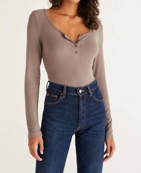 Z Supply - Cait Henley Rib Top