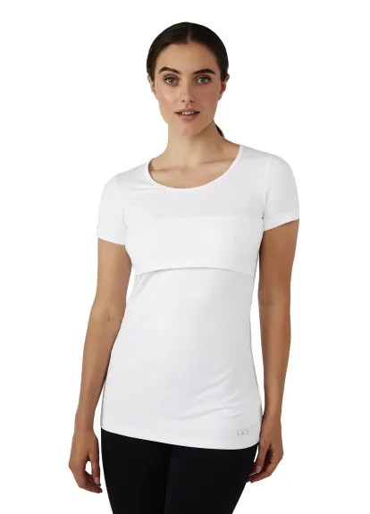 Nia Short Sleeves Round Neck Nursing Top - Modern Eternity Maternity