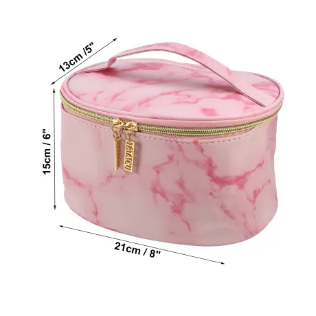 Unique Bargains- Marble Print Travel Bag Makeup Organizer