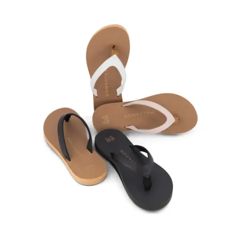 MALVADOS - Marley Memory Foam Flip Flop in Smoke Pink