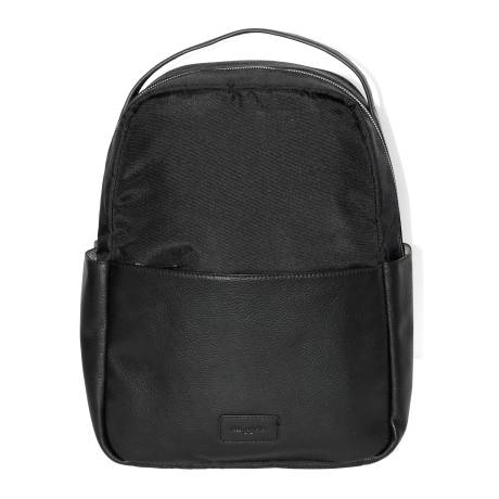 Club Rochelier Leather Trim Double Entry Laptop Backpack