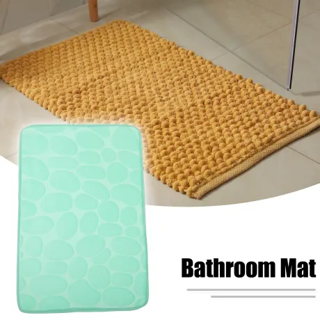 Unique Bargains- Cobblestone Pattern Bathroom Rug Mat