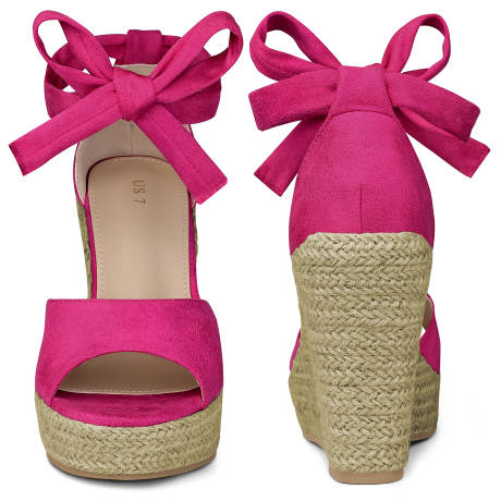 Allegra K - Platform Espadrilles Wedges Sandals