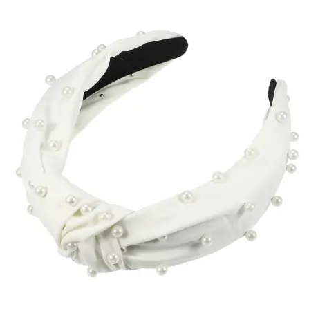 Unique Bargains- Faux Pearl noué Headband