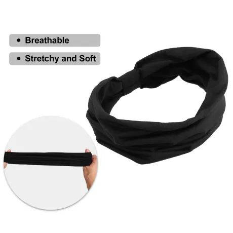 Unique Bargains - Stretchy Cotton Sports Headbands Sweatbands