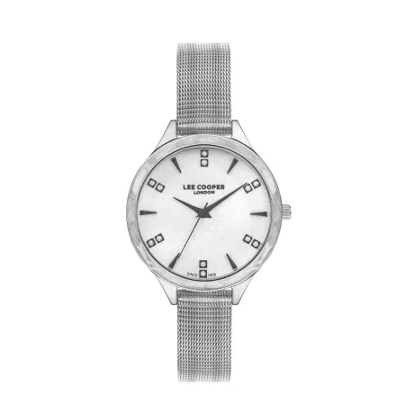 LEE COOPER-Montre Dames Argenté 34mm Cadran Blanc