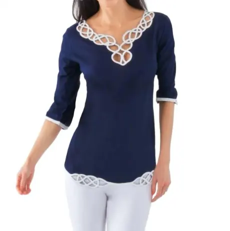 GRETCHEN SCOTT - Infinity Embroidered Top