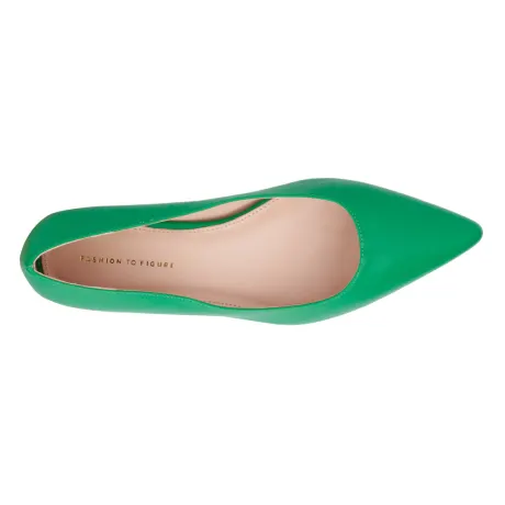 Fashion To Figure Women's Bailey Ballet Flat - WIDE WIDTH