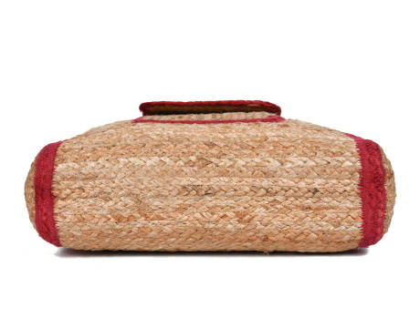 Aaron Leather Goods-Sacs fourre-tout en jute undefinedcologique urbain - Rouge